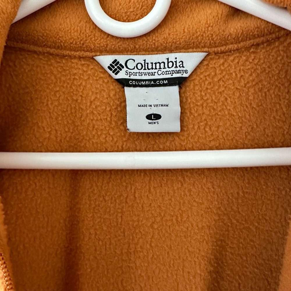 Columbia Men's Fleece Size L Orange - Picture 5 of 6